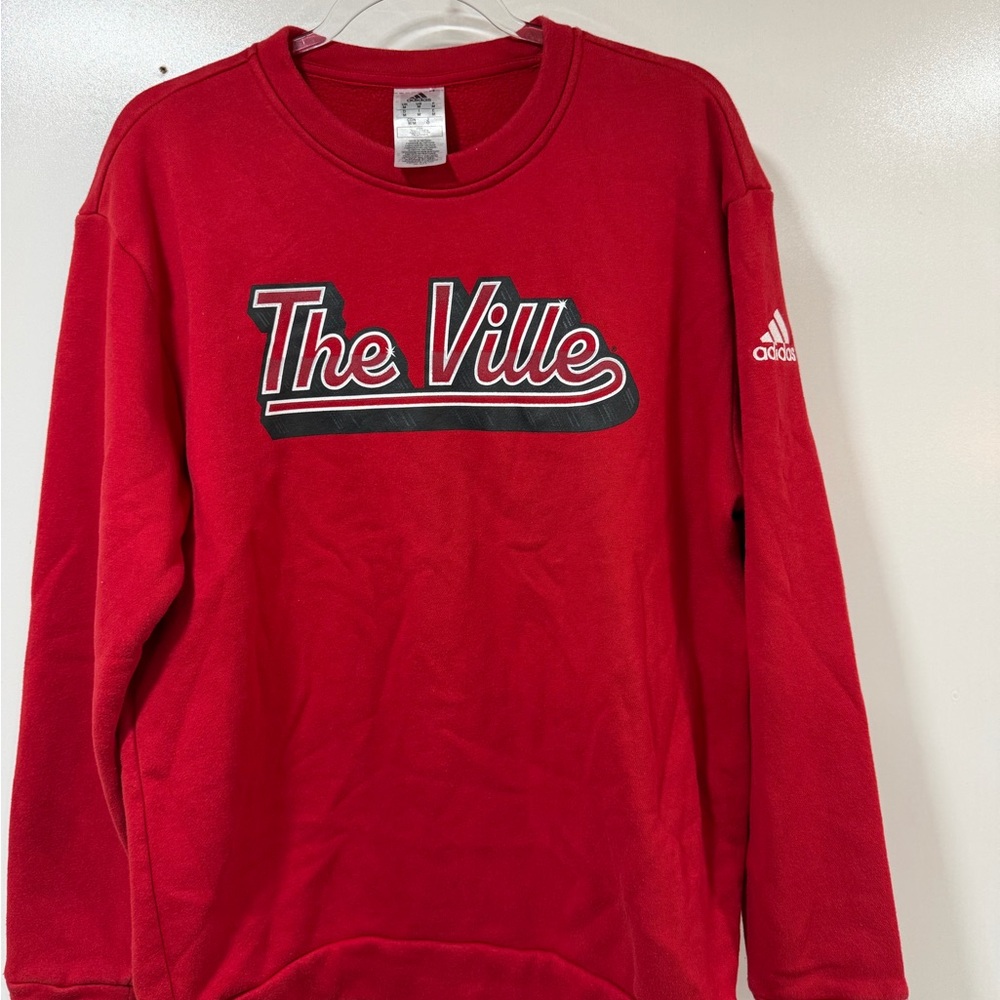 adidas Bold Red Crewneck Sweater